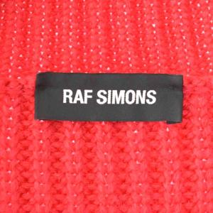 RAF SIMONS 18AW ニット オーバーサイズ カーディガン L レッド