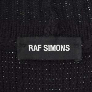 RAF SIMONS 17SS オーバーサイズ ニット ベスト ブラック 912752