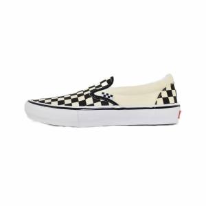 Skate Slip-On Checkerboard Black Off White スケート スリッポン