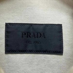 PRADA 23年製 ニュートラル デニム ブルゾンジャケット M ベージュ GEB255