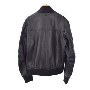 HUGO BOSS ラムレザー ジャケット 44 ネイビー