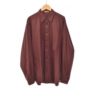 21AW WASHED FINX TWILL BIG SHIRTS ウォッシュド フィンクス ツイル ビッグ