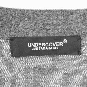 UNDERCOVER カーディガン 長袖 ロゴ ウール 2 グレー UCX9902-1
