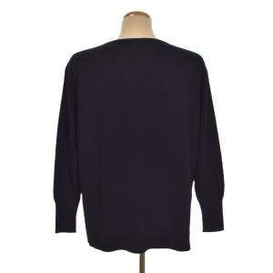 UNTITLED 25AW 体型カバー 魅せるタイムレスニット セーター 長袖 2 黒 ブラック 153-14457