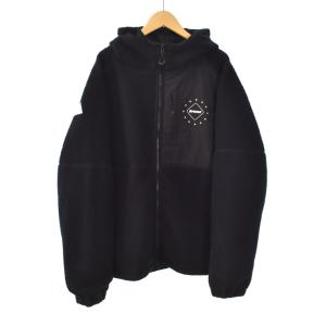 BOA FLEECE BIG LOGO HOODED BLOUSON ボア フリース ビッグロゴ フーデッド