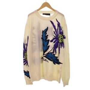 23SS シスルインターシャプル ニット セーター XXL アイボリー