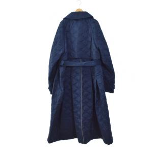 SHINYA KOZUKA SHINYAKOZUKA 24AW TRENCH WITH KAPOK KNOT S ネイビー