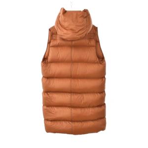 Rick Owens 21AW フーデッド スリーブレス ダウンジャケット 48 ブラウン RU02A5999-NZD3