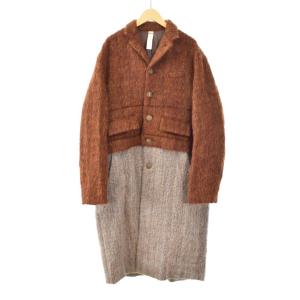 FOW DIVORCE COAT S ブラウン グレー