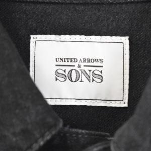 UNITED ARROWS & SONS デニム トラッカージャケット Gジャン L 黒 ブラック 5525-299-0826 AA