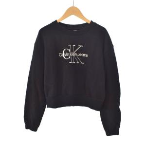 Calvin Klein Jeans セットアップ スウェット トレーナー パンツ S 黒 ブラック