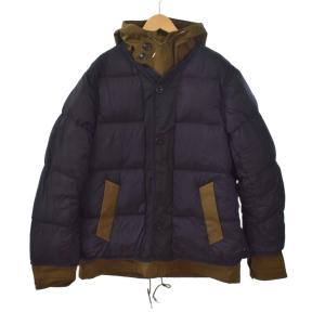 Ten-C 20AW ダウンジャケット 3 ネイビー カーキ 20-02317M