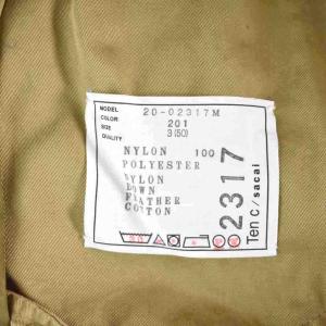 sacai Ten-C 20AW ダウンジャケット 3 ネイビー カーキ 20-02317M