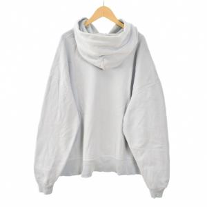 SAINTMICHAEL 25SS HOODIE RIBON SAINT パーカー プリント XL ライトブルー