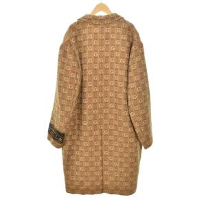 GUCCI GG柄 チェスターコート 46 ベージュ 595447