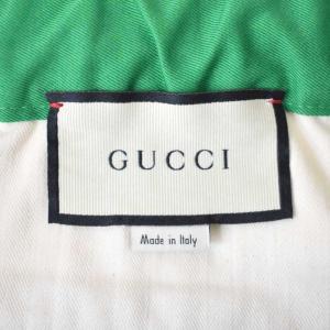 GUCCI サイドラインパンツ 48 グリーン