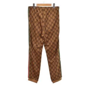 GUCCI GG テクニカル ジャージパンツ S ブラウン 523489