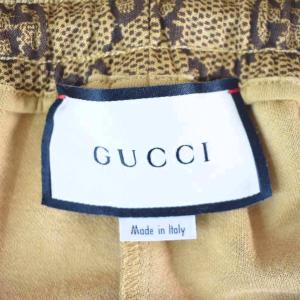 GUCCI GG テクニカル ジャージパンツ S ブラウン 523489