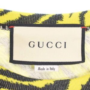 GUCCI アニマル柄 スウェット M イエロー 469250
