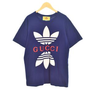 adidas プリント Tシャツ XS ネイビー 548334
