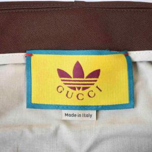 GUCCI adidas ジャージーパンツ 50 ブラウン 689348