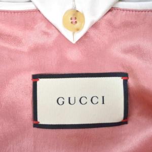 GUCCI 18AW アングリーパンサーフェイス刺繍 ボンバージャケット 50 グリーン 545583