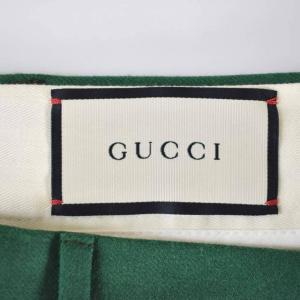 GUCCI ワイド ストレートパンツ 7-50R グリーン 590508