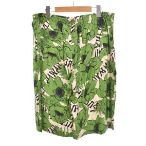 GUCCI ポピー フラワー プリント ショーツ ショートパンツ 花柄 50 緑 グリーン 624399 AA