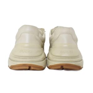 GUCCI Rhyton Web Print スニーカー 8.5 ホワイト 523535