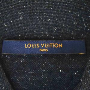 LOUIS VUITTON 19SS モノグラム ジャガード ポロシャツ M ネイビー HHY45WNRZ