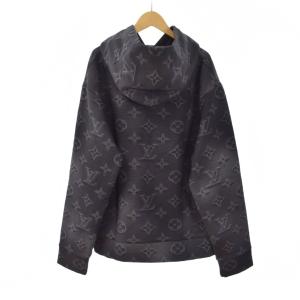 LOUIS VUITTON 24SS 3Dモノグラム プルオーバー L ブラック RM211M IHN HKY24W