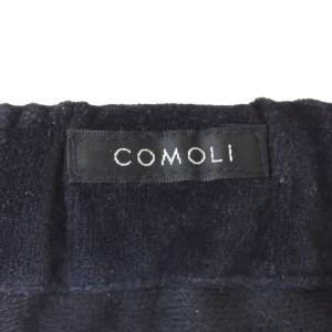 COMOLI 22AW ベロアジャージトラックパンツ 2 ネイビー W03-05010