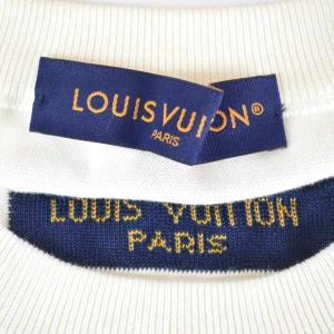 LOUIS VUITTON 23SS モノグラムコミックス インターシャ ニット M ホワイト RM231 HA0