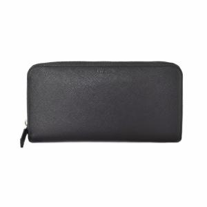 ラウンドファスナー 長財布 ブラック 2ML317