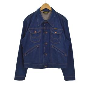 70s デニムジャケット Ｇジャン 上着 4ポケット USA製 40 青 ブルー インディゴ 126MJ