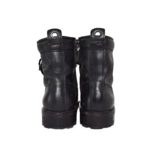 DIESEL サイドジップ レースアップ ブーツ 42 黒 ブラック