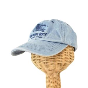 Burberry Denim 6-Panel キャップ ライトブルー