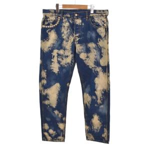 17SS ブリーチ加工 スタッズ デニムパンツ 38 ブルー 452428