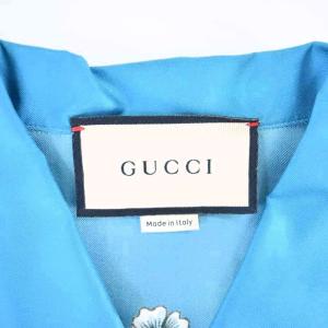 GUCCI 21年製 Freya Hartas print silk twill shirt