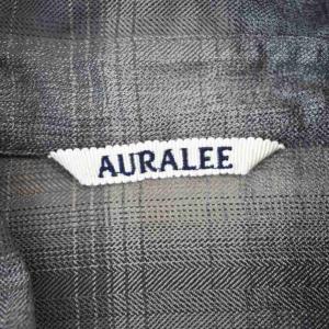AURALEE 24AW SUPER LIGHT WOOL CHECK SHIRT