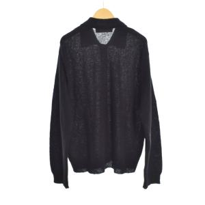 OUR LEGACY 24AW EVENING POLO カーディガン 46 ブラック M4213ECFSE