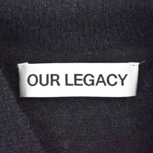 OUR LEGACY 24AW EVENING POLO カーディガン 46 ブラック M4213ECFSE