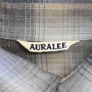 AURALEE 24AW SUPER LIGHT WOOL CHECK SHIRT