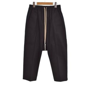 23AW クロップド ドローストリングパンツ 46 ブラック RU02C7381-TE