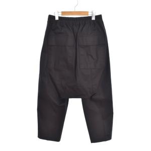Rick Owens 23AW クロップド ドローストリングパンツ 46 ブラック RU02C7381-TE