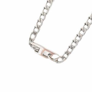 Dロゴ チェーン ネックレス アクセサリー シルバー