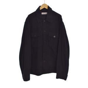 21AW EVENING COACH JACKET BLACK BRUSHED COTTON