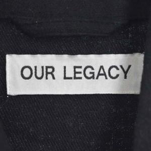 OUR LEGACY 21AW EVENING COACH JACKET BLACK BRUSHED COTTON
