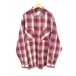 BIG MAC 22SS ネルシャツ 長袖 チェック XL 赤 レッド 2221-SH20-011