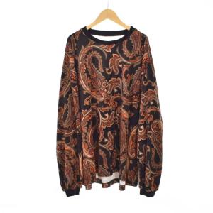 PAISLEY VELOR LONG SLEEVE ペイズリー ベロア ロングスリーブ Tシャツ カットソー